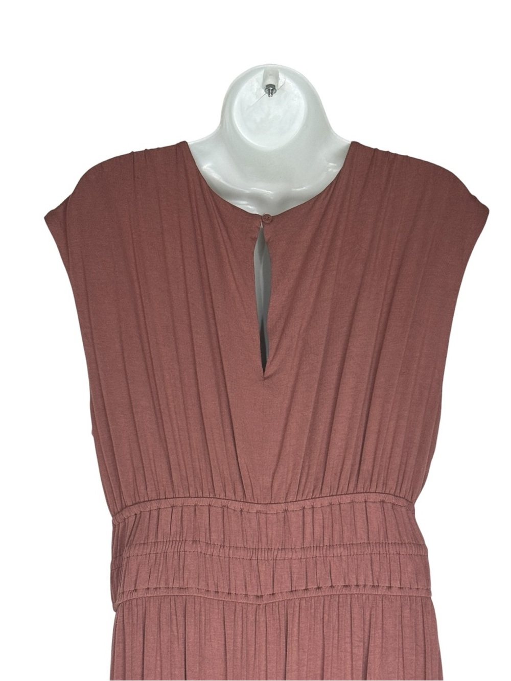 Old Navy Warm Taupe Boho Wide Leg Sleeveless Comfy Romper Jumpsuit Large - Picture 4 of 7